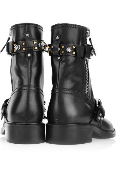 gucci leather biker boots